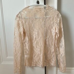 Elegant Lace Long Sleeve Top